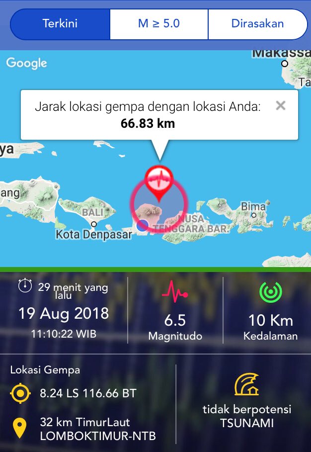 Gempa kembali terjadi di Lombok Timur. Semoga Allah lindungi saudara kita di sana. Aamiin.

#PrayForLombok