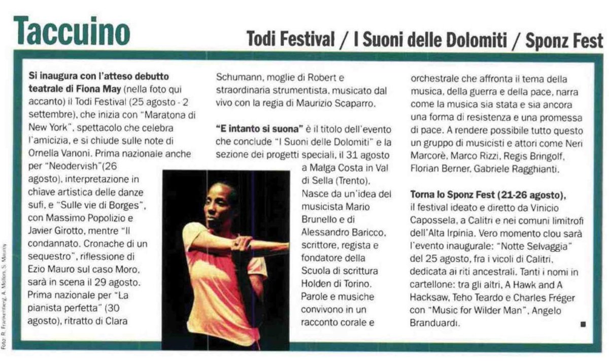 todifestival's tweet image. #todifestival2018 stamattina fra gli appuntamenti sul #taccuino @espressonline 📰