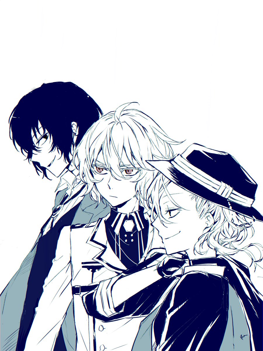 r1kuuw's tweet photo. リク絵その①
•ミカを双黒でサンド
•立原しょた https://t.co/SOEhMGUQKm