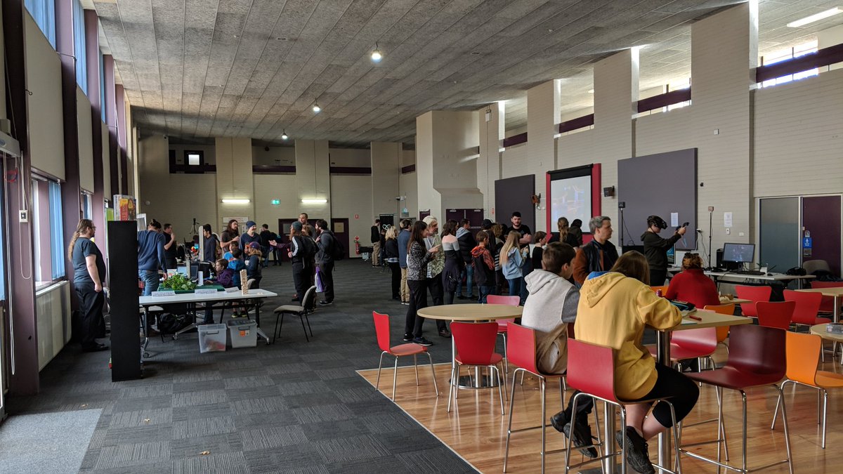 workatgameplus's tweet photo. Thank you to the hundreds of people who came to #GamePlusFest and #AIEOpenDay today! Great to see everyone enjoying the stalls and talks.
To follow up or find out about future events, contact us at https://t.co/T2meGFl6VO
#scienceweek @Aus_ScienceWeek @inspiringACT @AIEedu #CBR https://t.co/NKbFcOCoqa