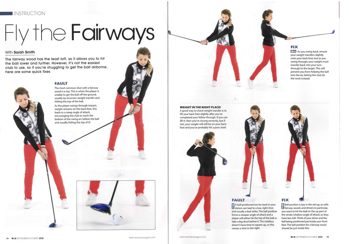 pga_sarah's tweet photo. Here’s a quick check up on your fairway woods to help you make them fly! 🏌🏼♀️💪🏼🛫 #PGAPro #TipOfTheDay #FairwayWoods #FairwayShots #LadyPro #ImproveYourGame
@WomenandGolfMag @SaffronWaldenGC @Investec_Sport @Rohnischgolf @mizunocustomfit https://t.co/fvddhQDH9b