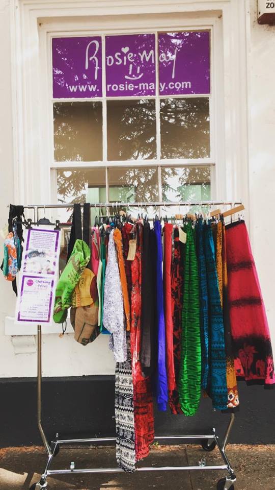 RosieMayNPO's tweet photo. Pop-up Shop Open 9am-4pm Mon-Fri! Beautiful clothes and incense sticks handmade with love by single-parent mothers at Project Hope, Sri Lanka. Come down and browse the clothing rack outside our office to find a bargain! 18 Market Place, Bingham https://t.co/KKfAaINYgK