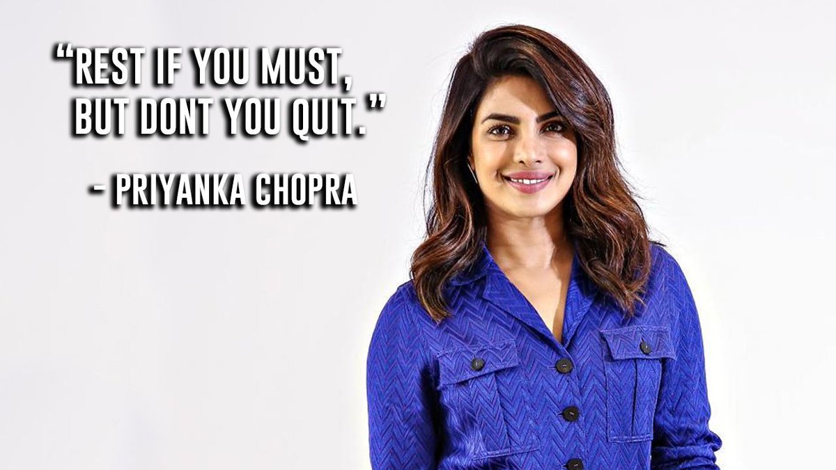 Quote of the day <a href="/priyankachopra/">PRIYANKA</a> 
#QOTD #RiseOfTheUnderdogs #FuelYourPower