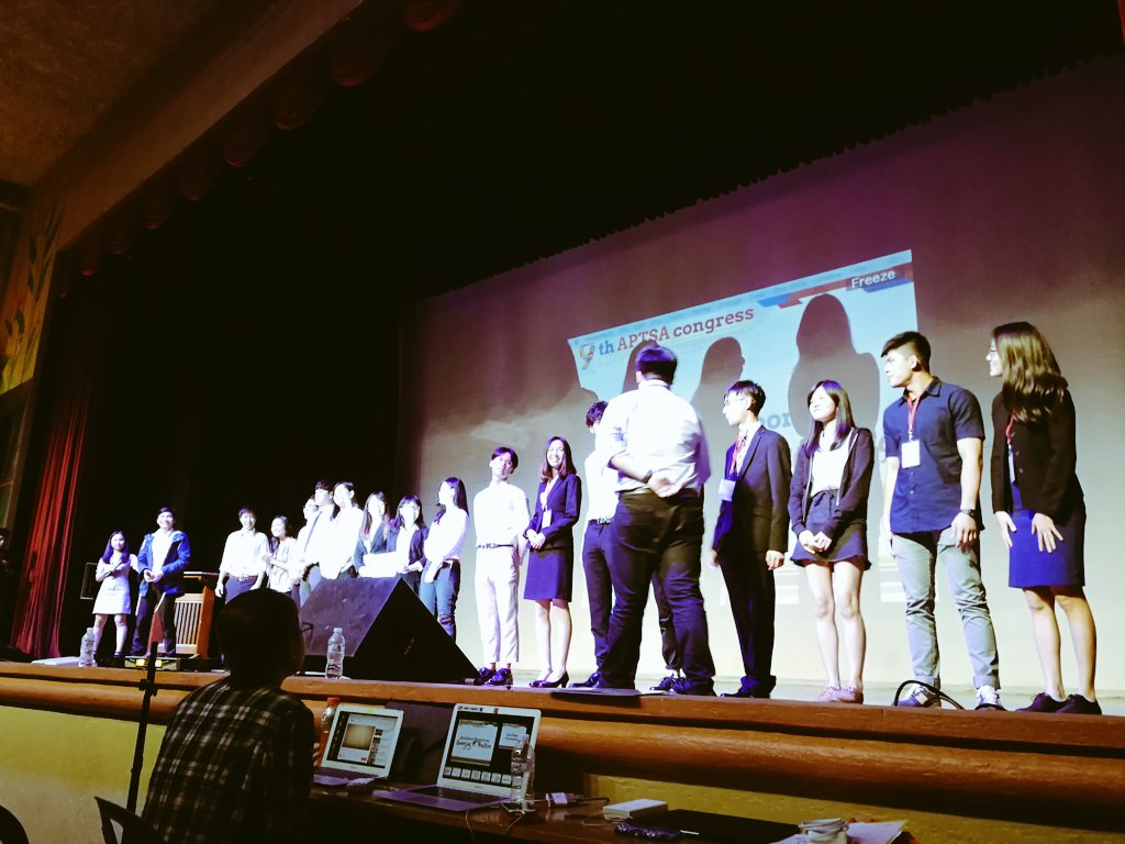 APTSA_EC's tweet photo. NOW HAPPENING:

Our country presenters are being awarded their certificates! Thank you so much for all your hard work. We definitely learned a lot!

#9thAPTSA https://t.co/aKMDuVi3Mo