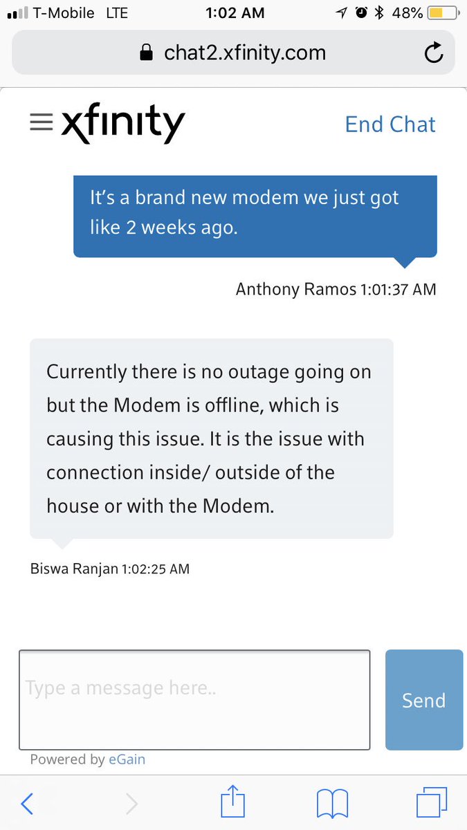 spazzmantha33's tweet image. @Xfinity nice you have liars working for you. Haven’t really had internet in a week and half because of “outages” #fixyourservice