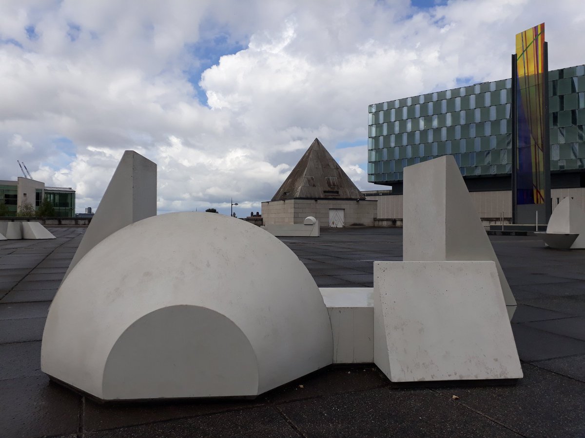 PMSA_Sculpture's tweet photo. Atmospheric visit to windswept #LiverpoolMetropolitanCathedral to see these striking sculpture benches by #RyanGander and congrats to the children of #KnottyAshPrimarySchool @Biennial #BeautifulWorldwhereareyou #TimeMovesQuickly and exhs @theBluecoat #dontmiss #Liverpool https://t.co/LaI6sRCOyY