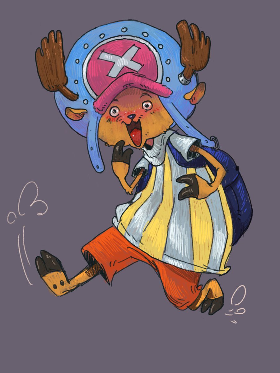 Another from my instagram requests, he turned out so cute Imma put him here too 😊 #OnePiece #chopper #art