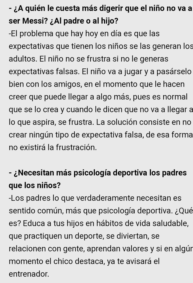 pedromorilla's tweet photo. De una entrevista a @Patri_Psicologa,totalmente de acuerdo, presión desmedida de muchos padres sobre sus hijos en Fútbol Base,de los buenísimos valores que tiene la Educación Deportiva hacen que florezcan otros muchos negativos, envidias, prepotencia, Yoismo,etc, para reflexionar https://t.co/9O64T61O5X