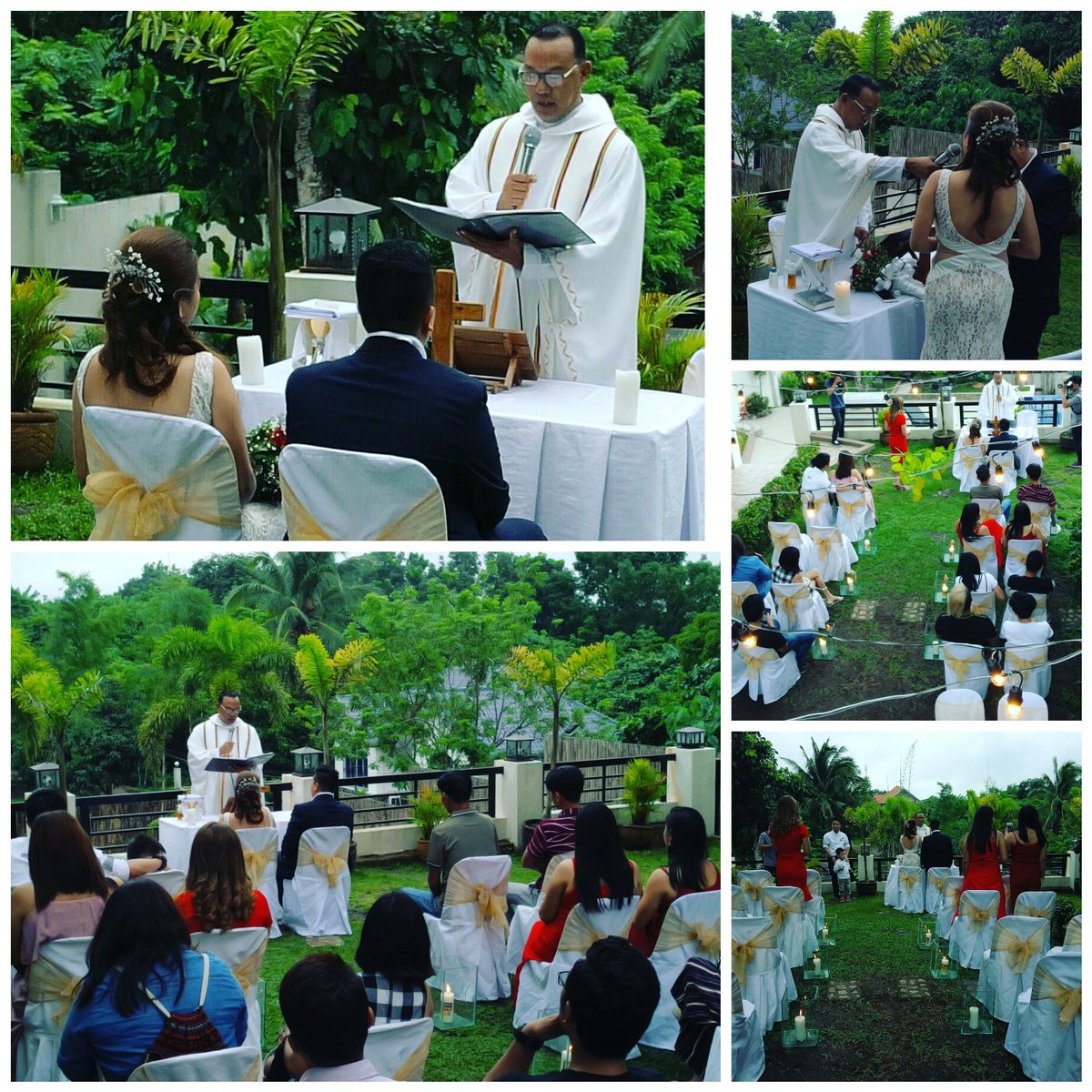 ceejayagbayani's tweet photo. #HolyUnionRite of M and K officiated by @RevAgbayani in Amadeo, Cavite. Aug 12,2018 #LoveWins https://t.co/ttS8BPP44D