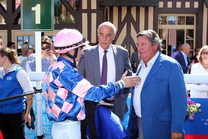 francegalop's tweet photo. #Debrief après la victoire de #MuttrahFort dans le @DarleyStallions Grand Handicap des Sprinters avec le jockey Vincent Cheminaud, l’éleveur-propriétaire Guy Heald et l’entraîneur @AlexPantall https://t.co/Uf0hvFVVyT