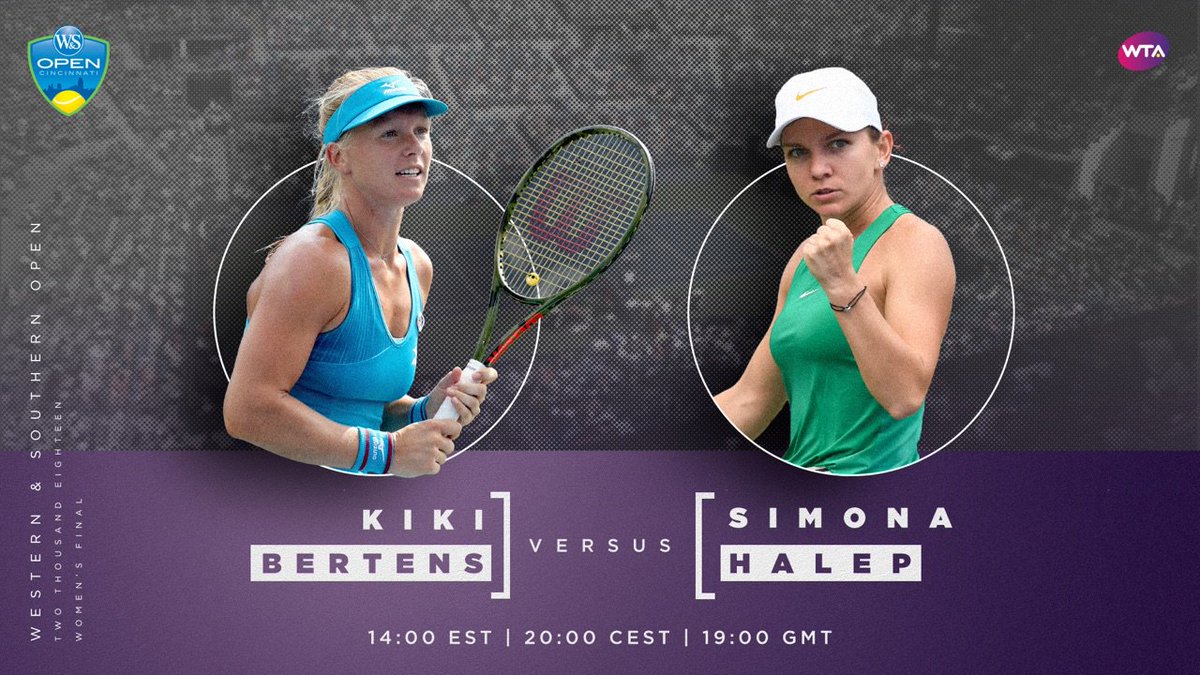 DodaProst's tweet photo. Final do #WTAPremierCincinnati entre a número 1 do mundo do ranking da #WTA a romena
#SimonaHalep contra a top 20 e surpresa do torneio #KikiBertens #CincyTennis #Tennis2018 #WTAWorldTour #CincyOpen #RoadToUSOpen #RaceToSingapore #WTACincinnati https://t.co/gxHBjEkLt5