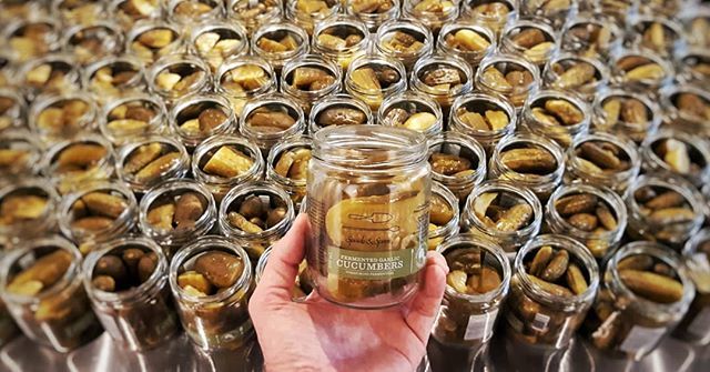 We dream of CUCUMBERS these days... Harvest is wrapping up this week (woot!) and we've gotten quite a few cukes into jars for y'all! #pickleseason #2018 #stockedup ift.tt/2vT3yeo