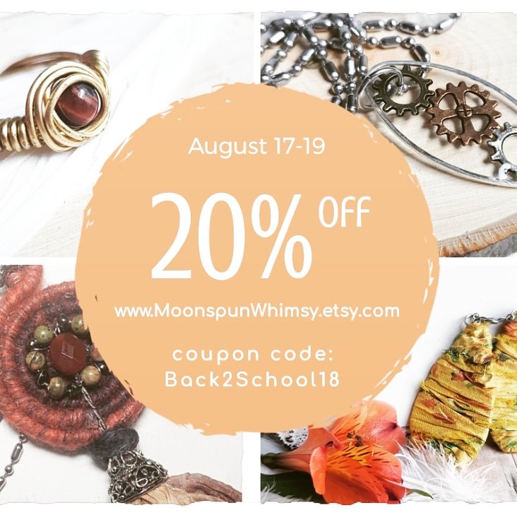 joyofbubbles's tweet image. Check out this awesome coupon deal on #etsy #moonspunwhimsy
MoonspunWhimsy.etsy.com