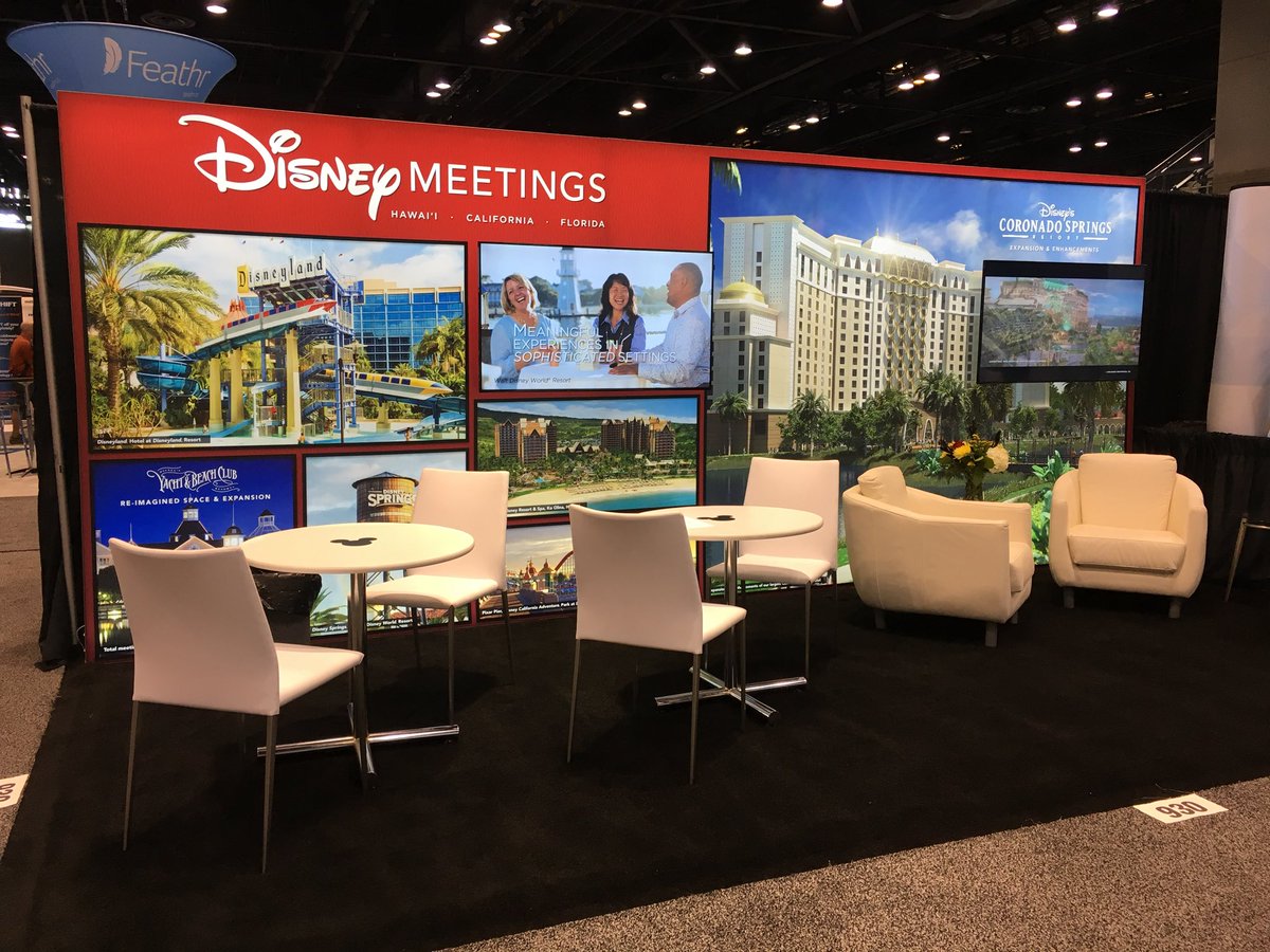 DisneyMeeting's tweet photo. Our Disney Representatives look forward to meeting with you today at #Booth930 and sharing how your group can #MeetAtDisney! See you soon! #ASAE18 https://t.co/P5UvceoHnG