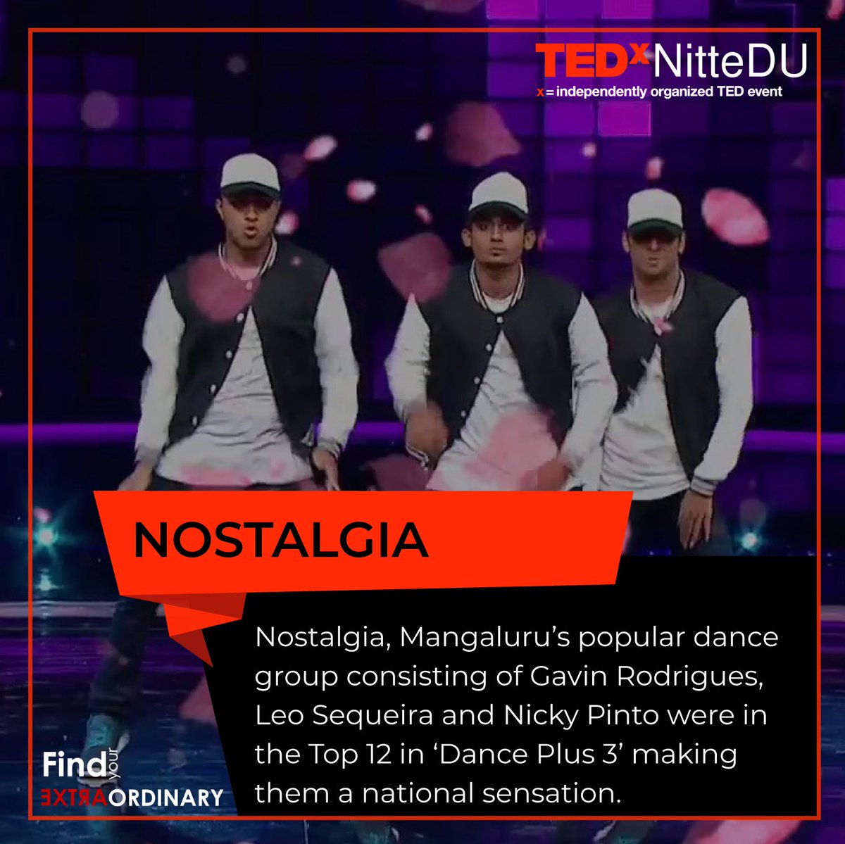 TEDxNitteUni's tweet photo. Groove with Nostalgia at #TEDxNitteDU #FIND_YOUR_EXTRAORDINARY https://t.co/YUh76rN2YV