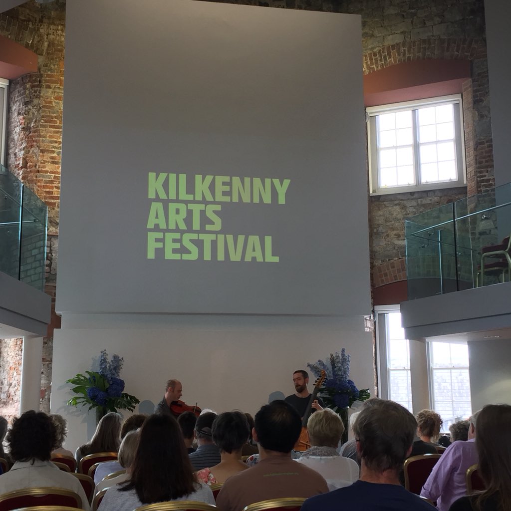 KilkennyArts's tweet photo. Liam Byrne and Cleek Schrey at the Parade Tower in our final Marble City Session of #KAF18 https://t.co/0V6aX6x3Iy