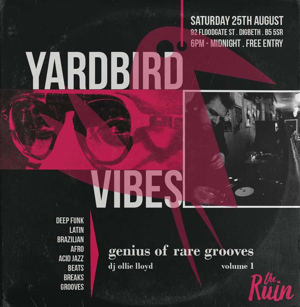 Part 1 YB Bank Holiday Session this Saturday at <a href="/TheRuinDigbeth/">The Ruin Bar and Kitchen</a> packing all vinyl deep and funky 45’s for this 6 hour set..6-12am free!