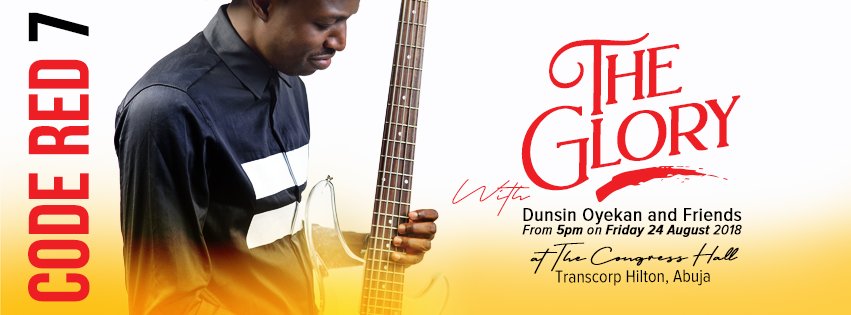 ikedeimo's tweet photo. It is Going to be an Awesome time in God's Presence & as saints gather at Transcorp Hilton by 5:00pm on Friday the 24th of August,2018 for #CodeRed7 -THE GLORY. Jesus is the focal point at this meeting as we ascribe all praise and #Worship to the Mot High.join @DunsinOyekan https://t.co/CoGSNhPYs7