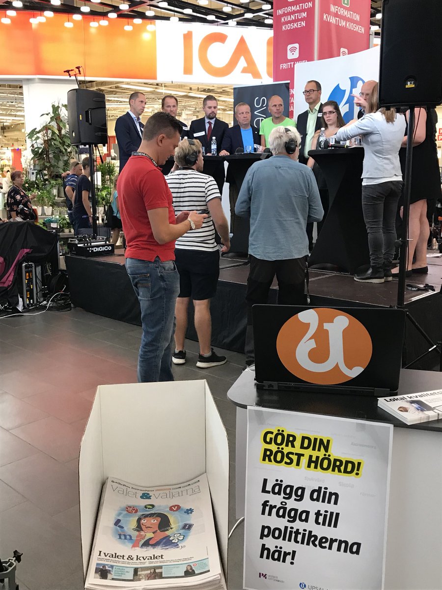 Kl 13 dags för en av årets viktigaste debatter i Uppsala. En förutsättning är fria oberoende lokalmedier som ställer frågor. Men också engagerade politiker som faktiskt gör jobbet, just nu dygnet runt. Det senare är lätt att glömma och ta för givet. Heja! #unt #p4uppland #svpol