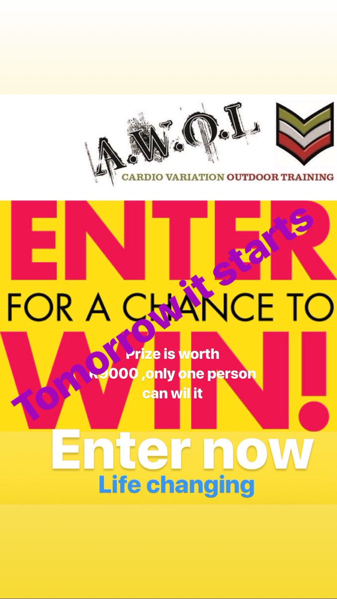 awollifestyle's tweet photo. Tomorrow this competition starts , don’t lose out #lifechanging #awol #likeawollifestylegrouppage #lifetwitterpage #writeonethingyougratefulforeverydayontheawollifestylefacebookpage #prizeworthr9000 #oneyearfreeatawol #running #outdoorcardio #runningbeach #runninghills #fitness https://t.co/gRLHd41ehI