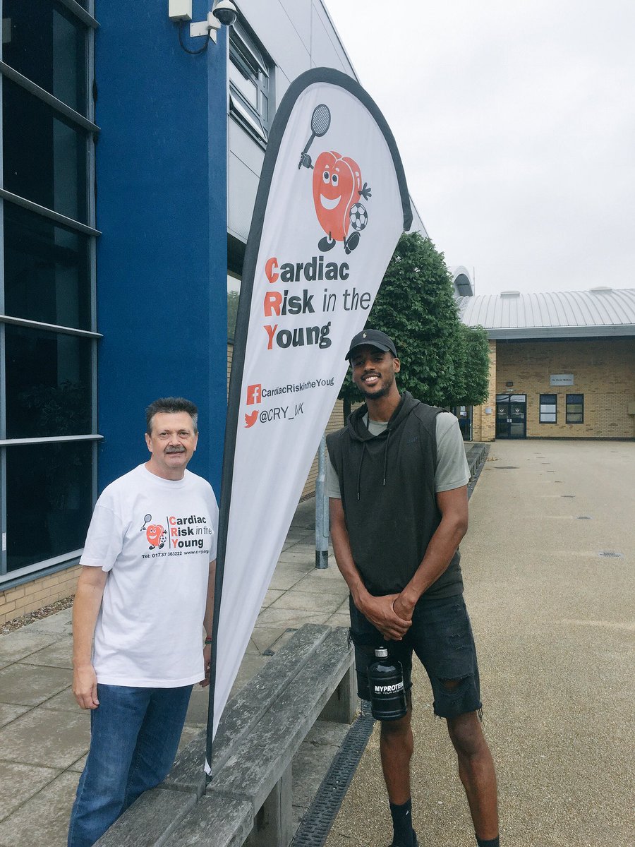 We had @Jamell_A visit this morning to have his heart tested by @CRY_UK #testmyheart #12aweek