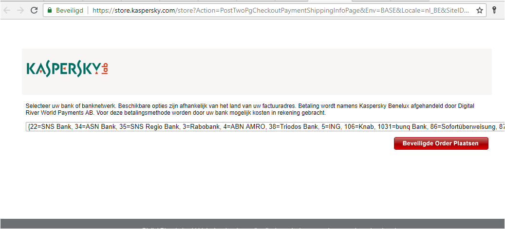 still fail in payment for <a href="/kl_support/">Kaspersky Technical Support</a> <a href="/kaspersky/">Kaspersky</a> product.   <a href="/DigitalRiverInc/">Digital River</a>  How a company can do without customers being able to pay? Beats me..been  over a week now...wow.