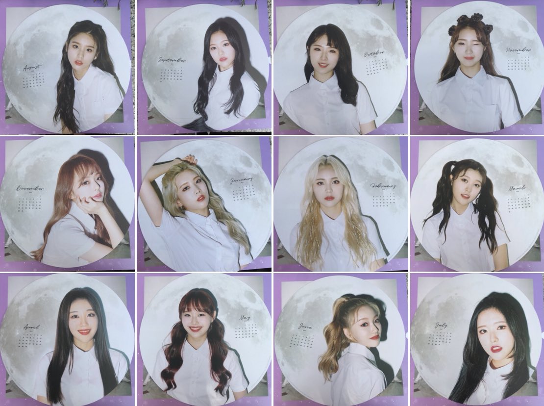 loona calendar merch from #LOONAbirth concert