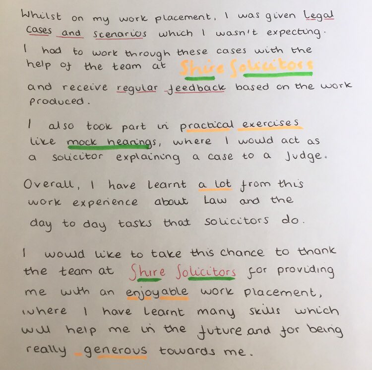 Our recent student Dina’s amazing feedback about her time at our  #SHIREstandard work experience programme! 👍🏻— #notjustalawfirm #workexperiencethatmatters #workingwithschools #guidanceandsupport #businessawareness #legaltraining #placement #law #lawfirm #mocktrial #bradford