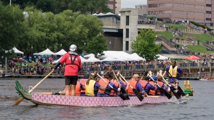 Thousands flocked to the Mortensen Riverfront Plaza in Hartford for the