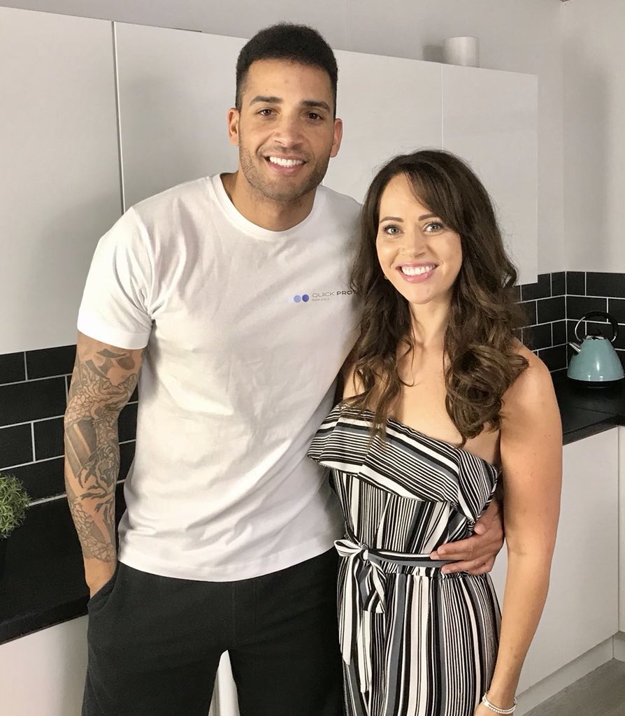 hayleysparkes's tweet photo. Filming with my boy @jaymeril1 today for @quickprotein - jumpsuit from @quizclothing x https://t.co/vvkHBRSZit