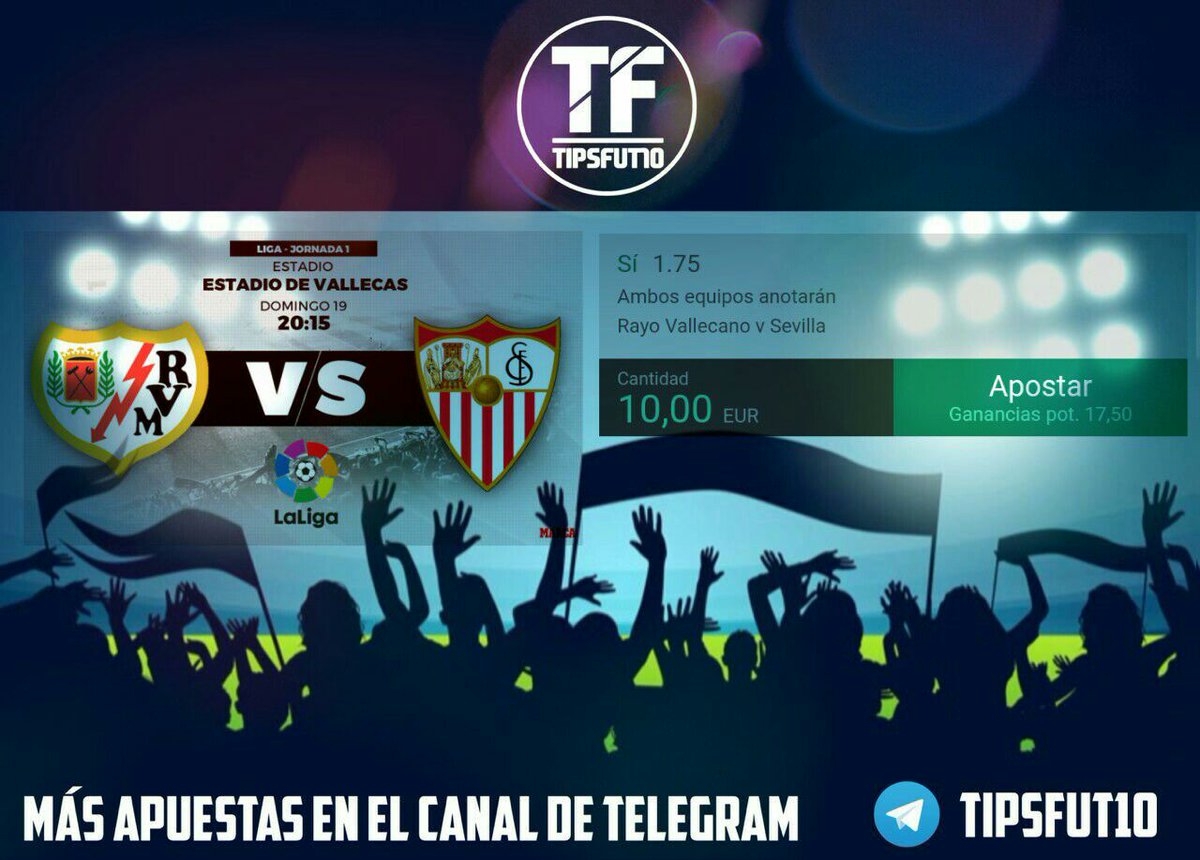 TIPSFUT10's tweet photo. 💵 Cuota: 1.75
♻️ Stake 1
🏠 Casa de apuestas: Bet365
🕘 Fecha y hora: 19.08.18      20.15 https://t.co/byp1reTxKu