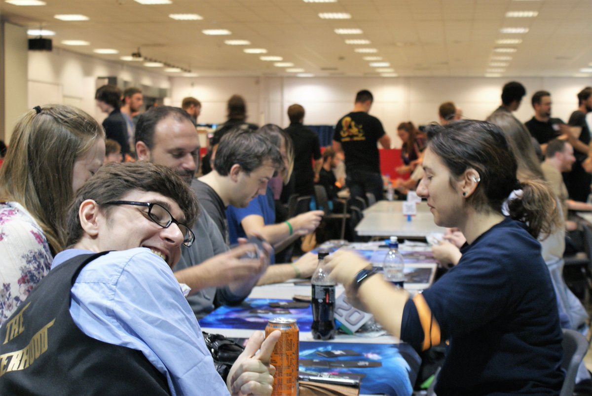 TCG_Con's tweet photo. Day two at TCG Con. We're just in the middle of the largest ever  Dragonball Super Card Game tournament to take place in the UK, with 61  players. There are also Lightseekers, Yu-Gi-Oh &amp; Final Fantasy TCG  tournaments happening today. https://t.co/Py4aDSeWXZ