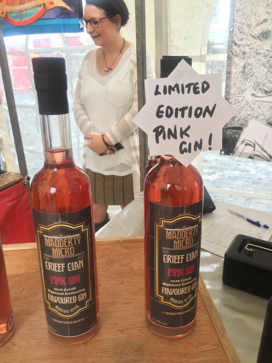 VisitCrieff's tweet photo. Crieff Clan gin made especially for the gathering by the guys at Madderty Micro! 🤤 #MustTry #TasteTheAdventure #VisitCrieff https://t.co/5l5U93x7H7
