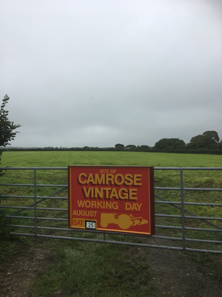 CamroseVWD's tweet photo. The making of the 33rd Camrose vintage working day. Will put up daily photos from today until Saturday 25 August and keep you all up to date with the progress #busytimeahead https://t.co/dW0wGjwrlJ