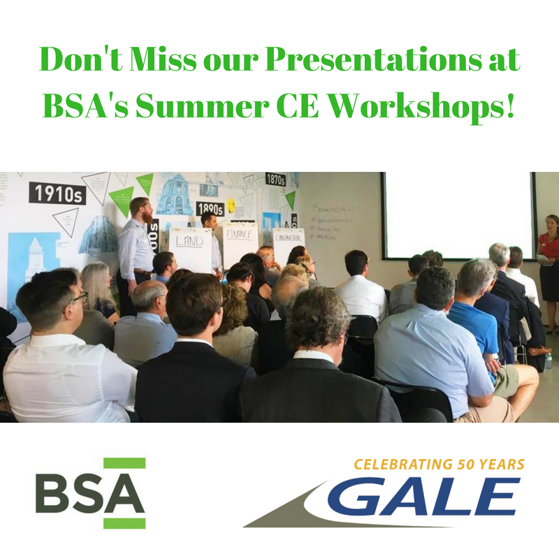 GaleAssociates's tweet image. We are presenting two educations seminars next Tuesday, August 13th for #BSASpace Summer CE Workshop. Click here for more info and to register: galeassociates.org/site/presentin… @BSAAIA
