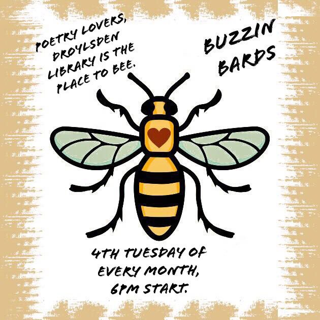TamesideLibrary's tweet photo. Join poetry group Buzzin Bards at Droylsden Library exploring the theme of Memories. Bring along your own work to share. Tuesday 28th Aug 6pm -7.30pm #poetry #Manchester #Manchesterpoets https://t.co/RaaLctgrFR