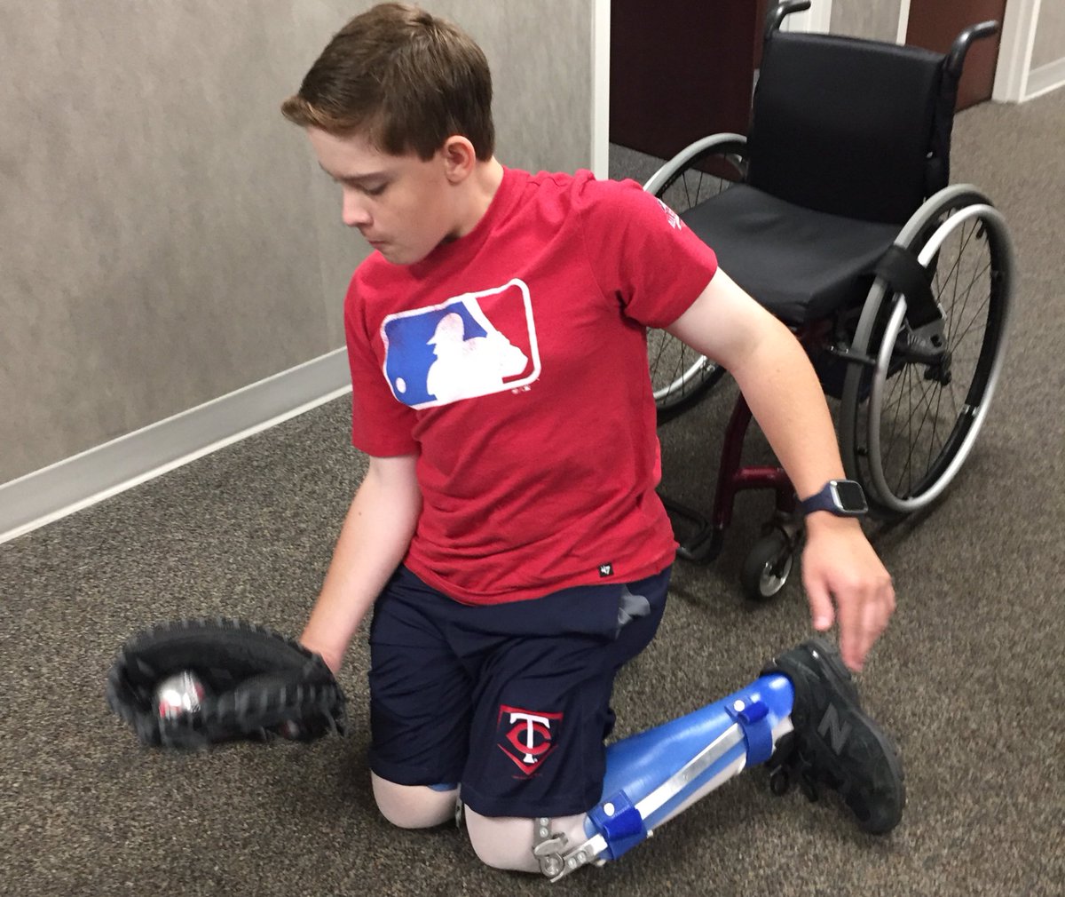 JoelWestbrook33's tweet photo. Physical therapy looks like baseball practice. Catching grounders is my break after the workout. #workhardthenplay https://t.co/ryQYIQlGD4
