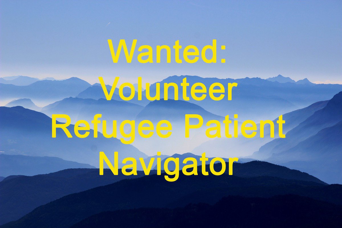 BCRHHR's tweet photo. BCRHHR is looking for motivated and committed individuals to become volunteer Refugee Patient Navigators!  One weekday 9-5 over 6 months commitment.  Learn more: https://t.co/HT3DKSsPYz https://t.co/rh8SHlWVZV