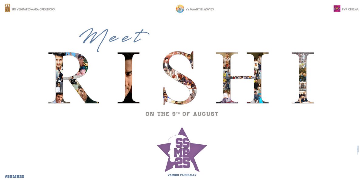 MaheshTeam's tweet photo. Superstar As #RISHI In #SSMB25 🔥

So Let's Meet " RISHI " On #AUG9th ✨

#MeetRishiOnAug9th #SSMB25FirstLookOnAug9th https://t.co/abPlAw3lPG