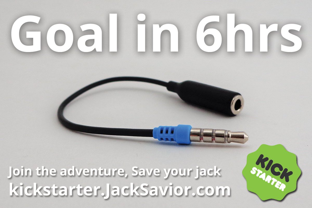 jacksavior's tweet photo. Goal within 6hrs! Join the adventure, Save your jack! https://t.co/4icMP015H3 #savejack #jackplug #JackSavior https://t.co/svRUmf9YlY