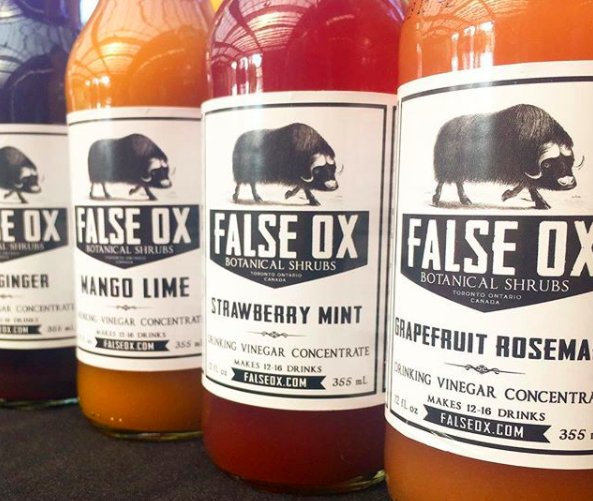 markhambeer's tweet photo. Botanical Shrubs and Switchels! Made with organic apple cider vinegar! Amazing mix of cocktails. Come visit @falseox at the Markham Craft Beer & Wine Festival August 18th & 19th. #falseox #Markham #toronto #markhambeer #summertime #applecider https://t.co/i2Ic7bQFmQ