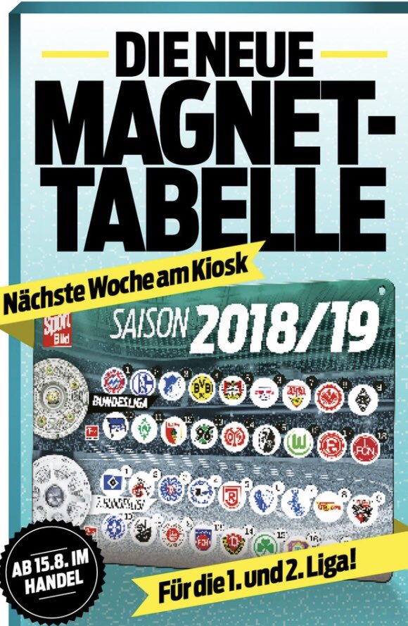 SPORT BILD on Twitter &quot;Aufgepasst! Ab nächster Woche dem 15. August