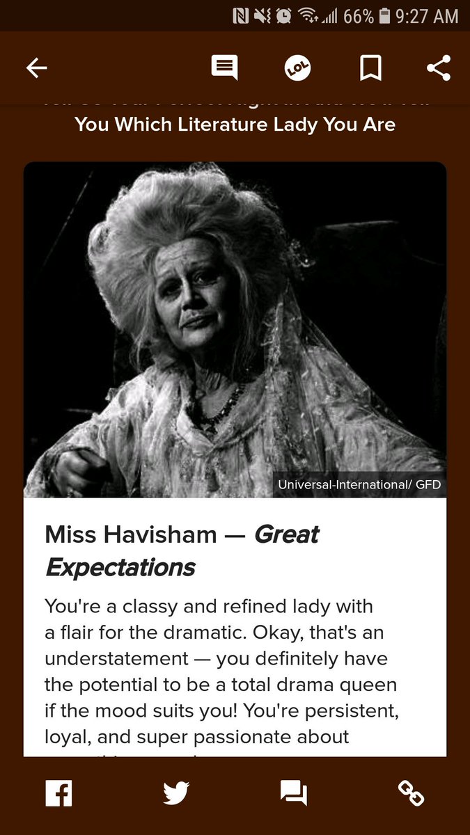 TylerSchoen18's tweet photo. Just took a buzzfeed quiz to find out which lady of literature I am. @BuzzFeed, I've been good to you. What did I do to deserve this?! #buzzfe https://t.co/cFon4Ua4os