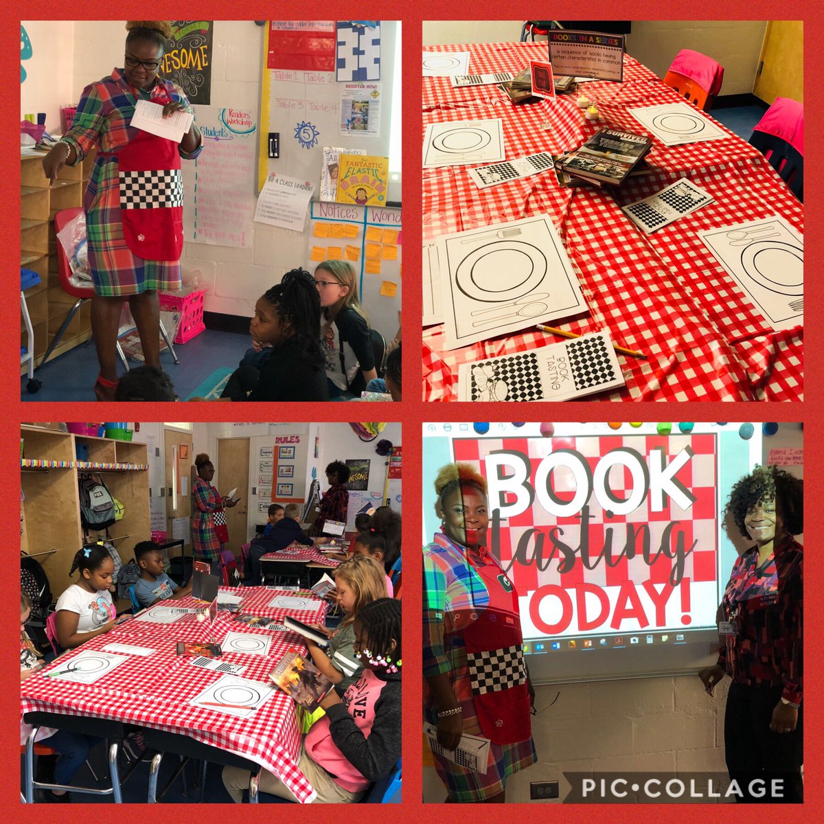 LGE__HCS's tweet photo. Fourth Graders enjoyed their Book Tasting with Mrs. Curry!  #BetterTogetherHenry #LetsGetExcited #aboutreading https://t.co/iWJXbSqPvn