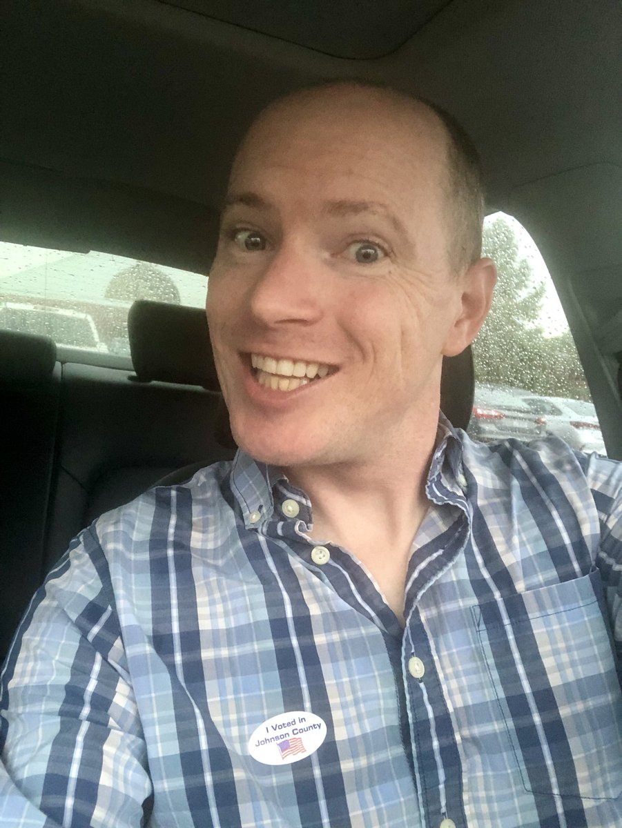waylon_glick's tweet photo. Bustling at the primary polling place! #ElectionDay #Vote #KS https://t.co/9etqlmFdh3