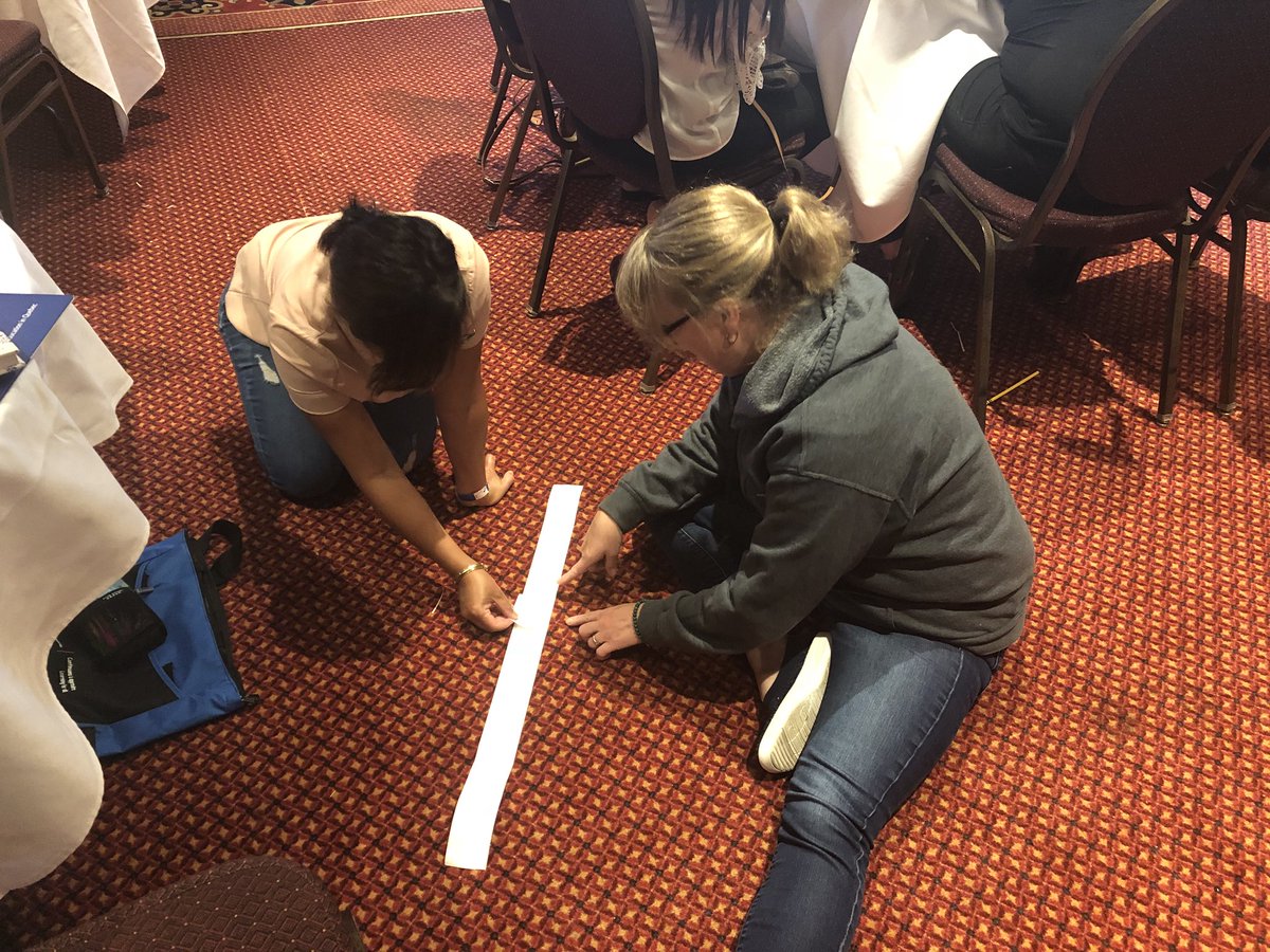 pinho_stacy's tweet photo. When you teach K-2... you’re always on the floor! @DLoQB @Dan67290449 Comparing lengths (how many dm in a m?) #DNAmath #LCEEQmath https://t.co/5BlxM6u1Hs