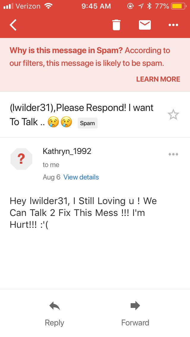 laurelwilder's tweet image. Haven’t had a good #spamemail in a while.....