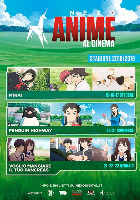 LuccaCandG's tweet photo. Dopo il successo della scorsa stagione con oltre 100 mila spettatori nelle sale
@Nexo_Digital e @dynitstaff presentano la stagione 7 di #AnimealCinema. Si parte con #mirai, del Maestro #MamoruHosoda il 15, 16 e 17 Ottobre! https://t.co/w2pljxZuxb
