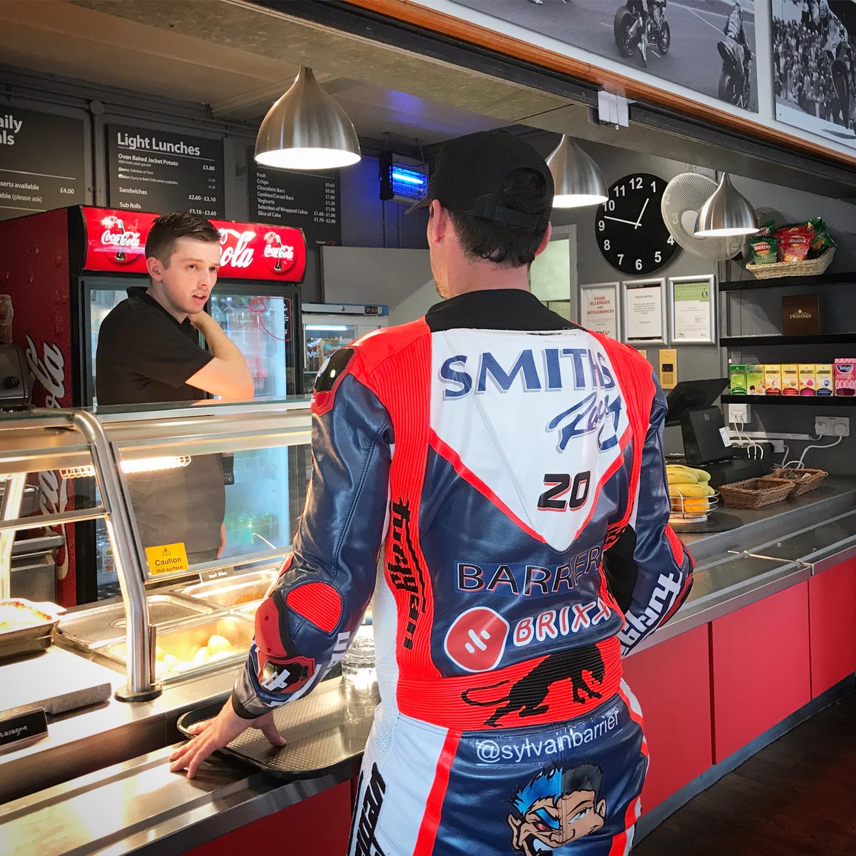 Cadwell Park (@cadwellpark) on Twitter photo A pressure-free refuel pitstop for <a href="/BarrierSylvain/">Sylvain Barrier</a> here in the Clubhouse at #CadwellPark. 🏍💨💪🏻
#RaceTrackLife A pressure-free refuel pitstop for <a href="/BarrierSylvain/">Sylvain Barrier</a> here in the Clubhouse at #CadwellPark. 🏍💨💪🏻
#RaceTrackLife