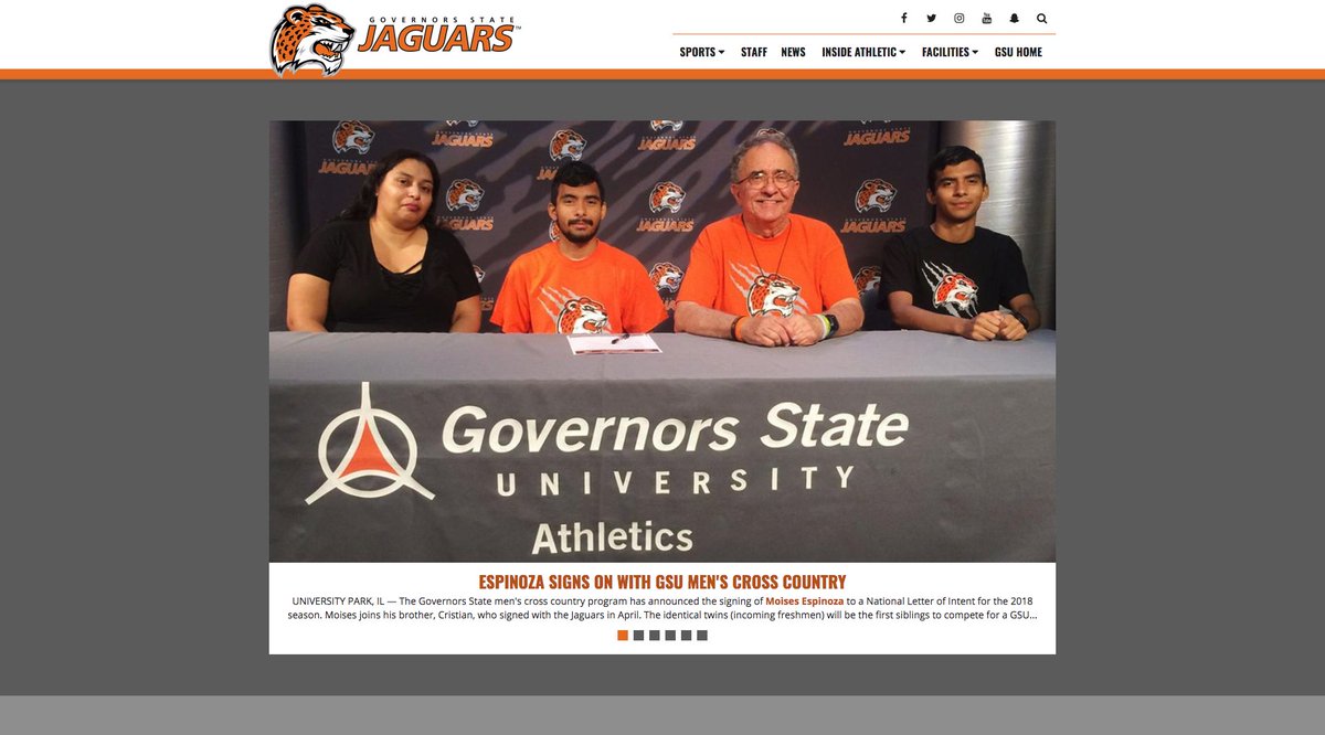 SIDHelp's tweet image. Governors State University Athletics has launched their newly redesigned website. Check it out today! gsujaguars.com #NAIA
